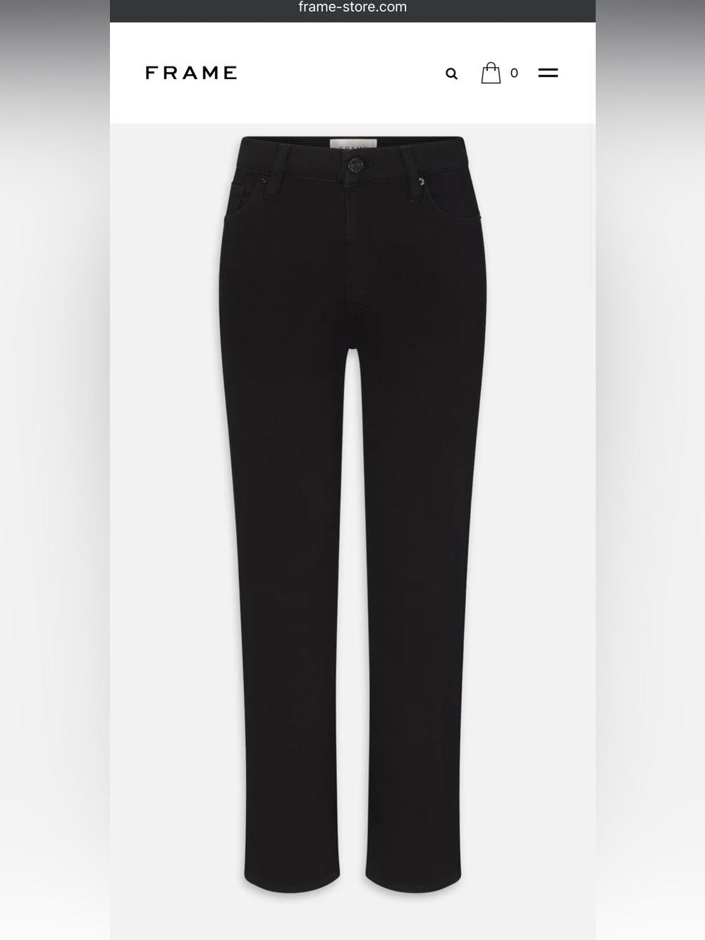 Frame Le High Straight Black Women’s Jeans